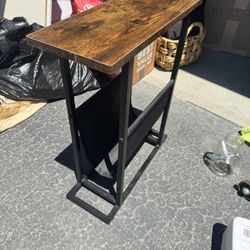 Slim Side Table/book Holder 