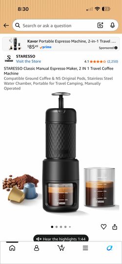 STARESSO classic manual espresso coffee maker