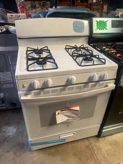 Stove gas range GE 4 burner white 30