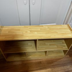 Wood Storage Cube Bookcase 