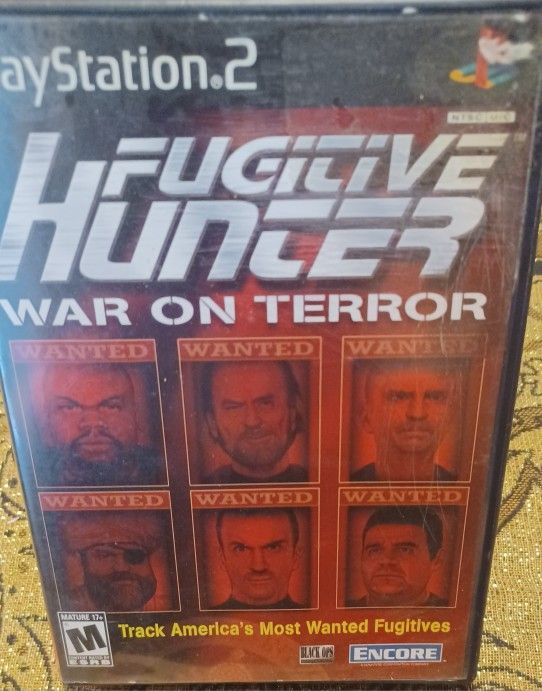 Fugitive Hunter Playstation 2 DVD CD Crime Lord Video Game