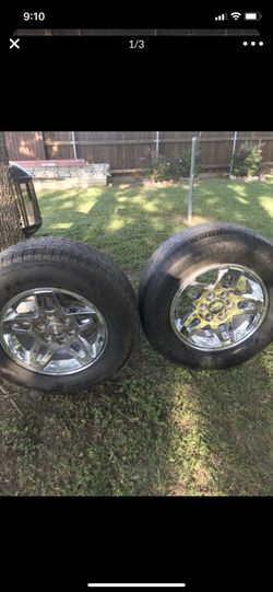 **Size 18 rims with tires-excellent condition**