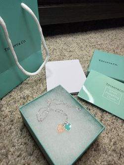 Tiffany & Co. Blue Heart Necklace