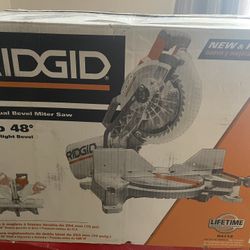 RIDGID 15 Amp 10 in. Corded Dual Bevel Miter Saw with LED Cut Line Indicator
