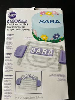Wilton Spell-N-Stamp Cake Stamping Block