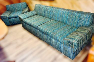 ⭐️One Of A Kind ⭐️MCM Sofa & Matching Oversized Chair By Kroehler 