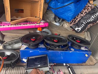 Car speakers, backup camera and stereo