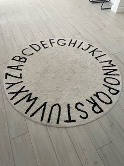 Lorena Canals Machine Washable ABC Round Rug