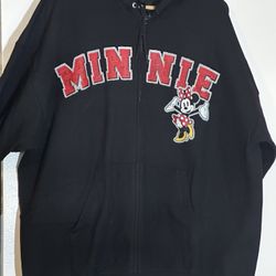 Minnie Mouse Character Full Zip Hoodie (2XL)
