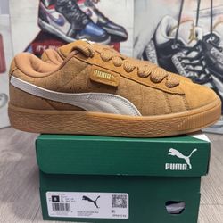 Puma Suede XL Elevated Caramel Latte Gum Womens 7-8.5 Suede Lifestyle Sneakers Shoes