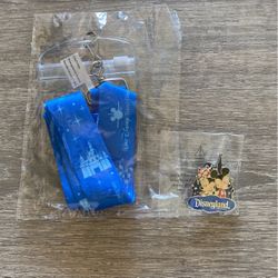 Disney: Walt Disney Travel Company Lanyard And Pin