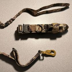 Brand New Camouflage Dog Collar And Leashe