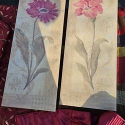 2 Floral Canvas  