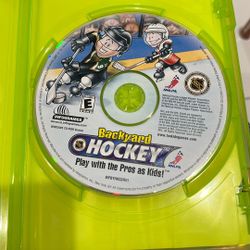 backyard hockey game