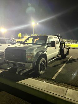 2008 f450 flat bed work truck