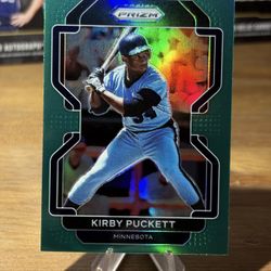 #224 Kirby Puckett 2022 Panini Prizm - Green Prizm