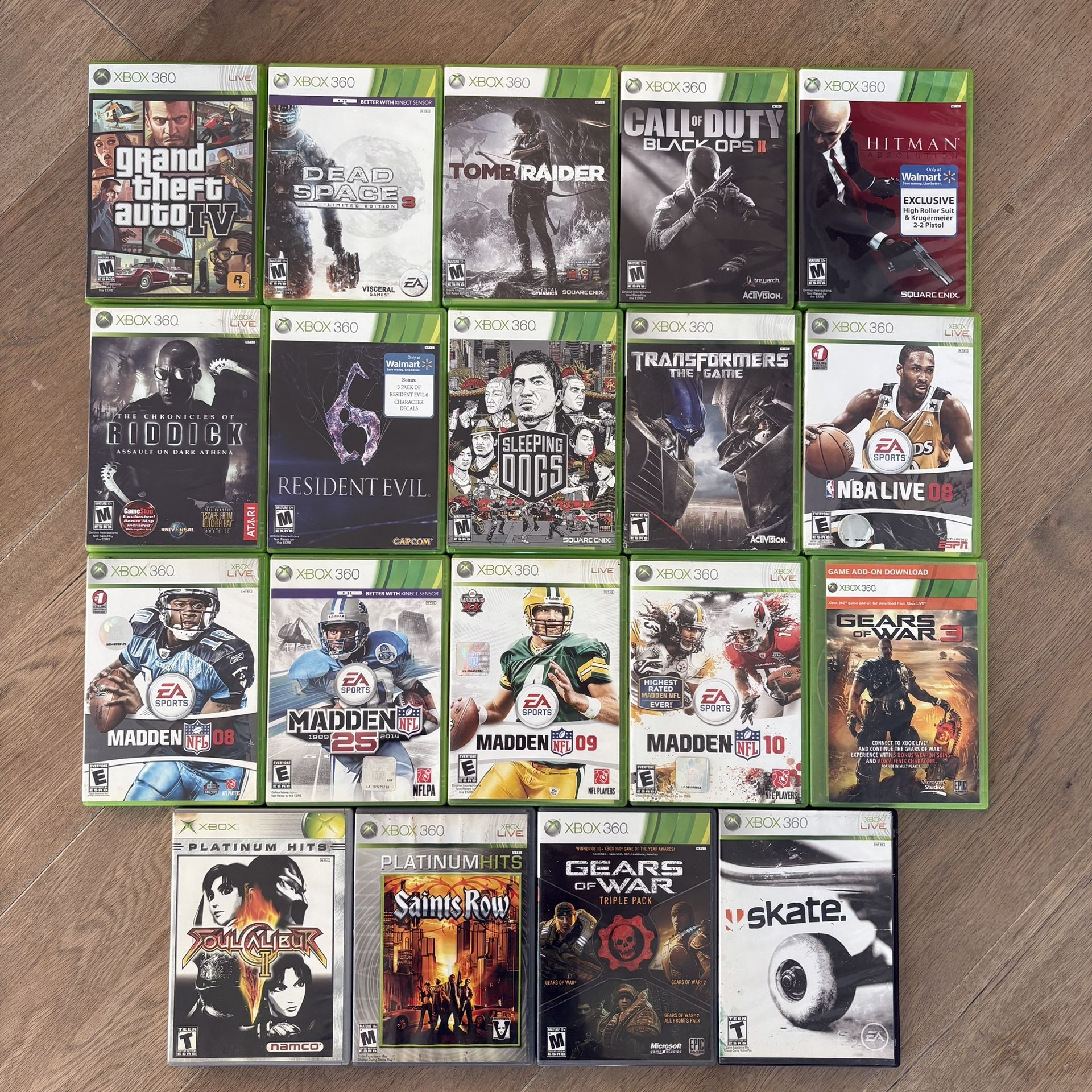 Xbox 360 Games 19 Xbox 360 Games Selling All Together
