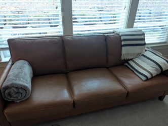 Set of leather cushion furniture