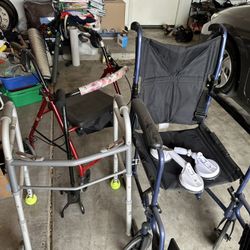 Wheelchair, Walker, Cane, Shower Grab Bar