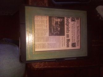 Footprints On The Moon - The Dallas Times Herald Vintage