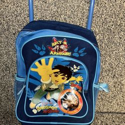 Vintage Rare Go Diego Go Toddler Rolling Backpack