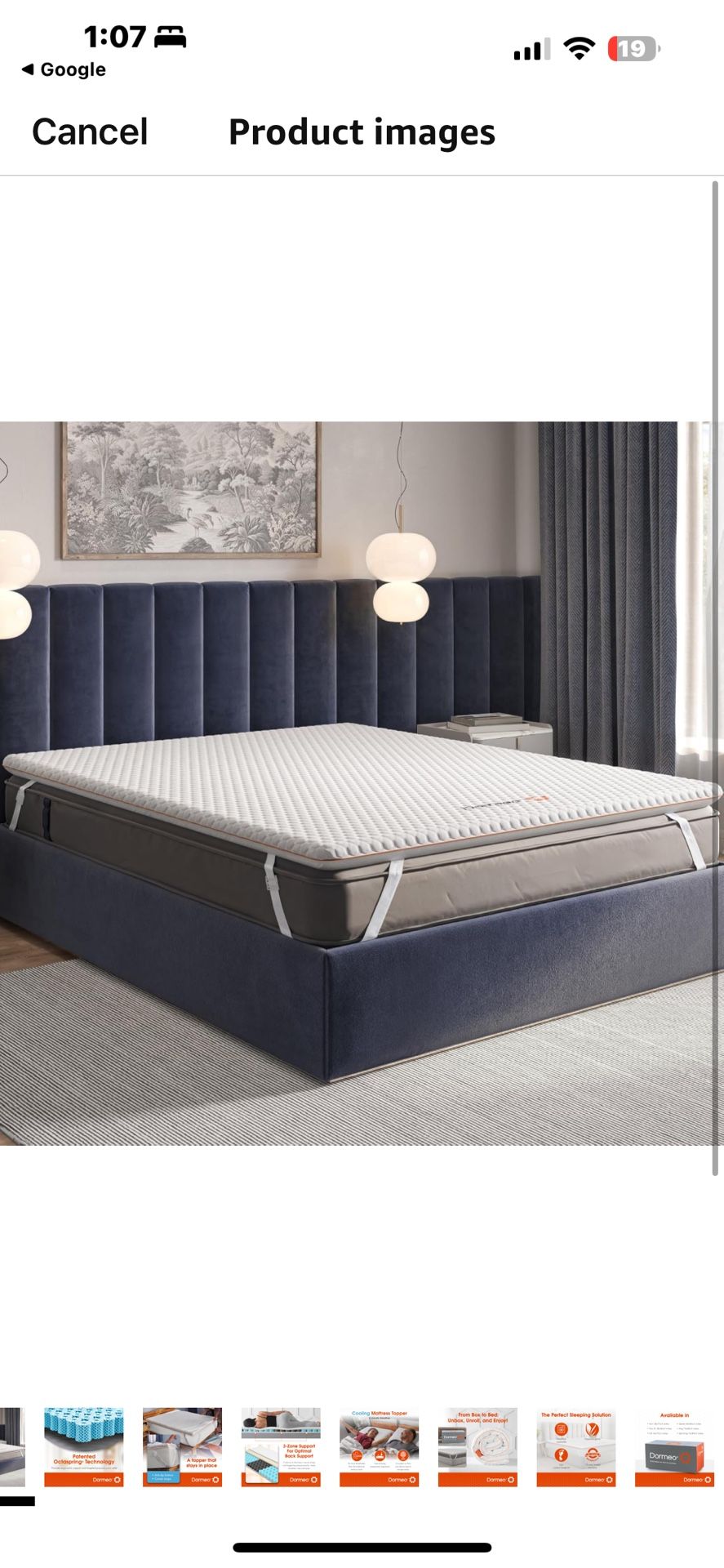 Dormeo California king Size Mattress Topper - OctaspringⓇ Technology Mattress Topper. BRAND NEW!!!