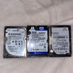Lot Of 3 Working Laptop/External Hard Drives