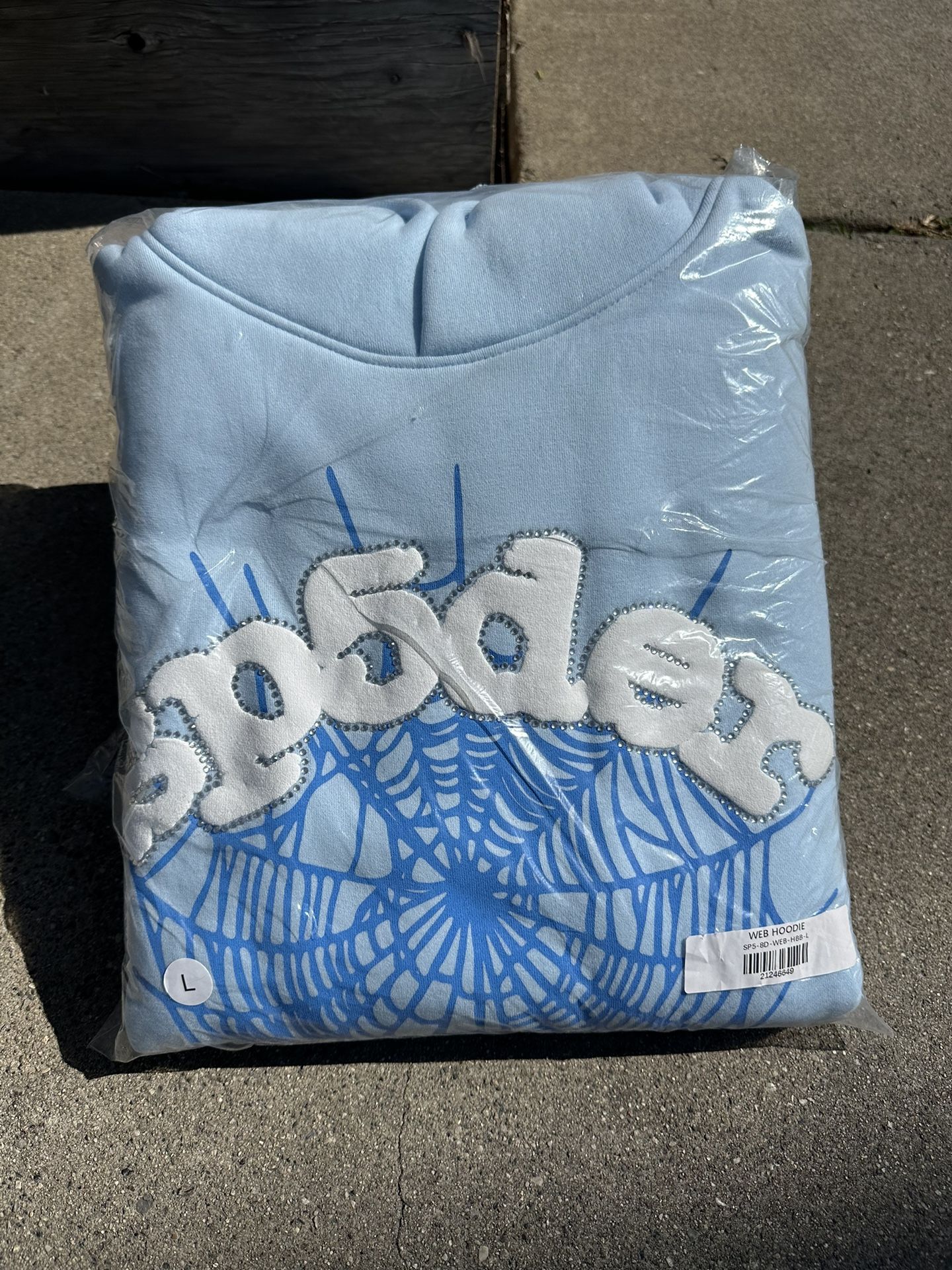 Spider Hoodie Sky Blue