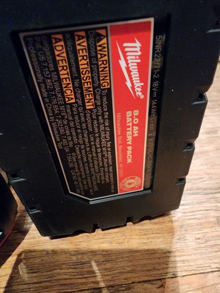 Millwake 8.0 High Output Baterie $130 Or 2 For $$250 Price Is Firme