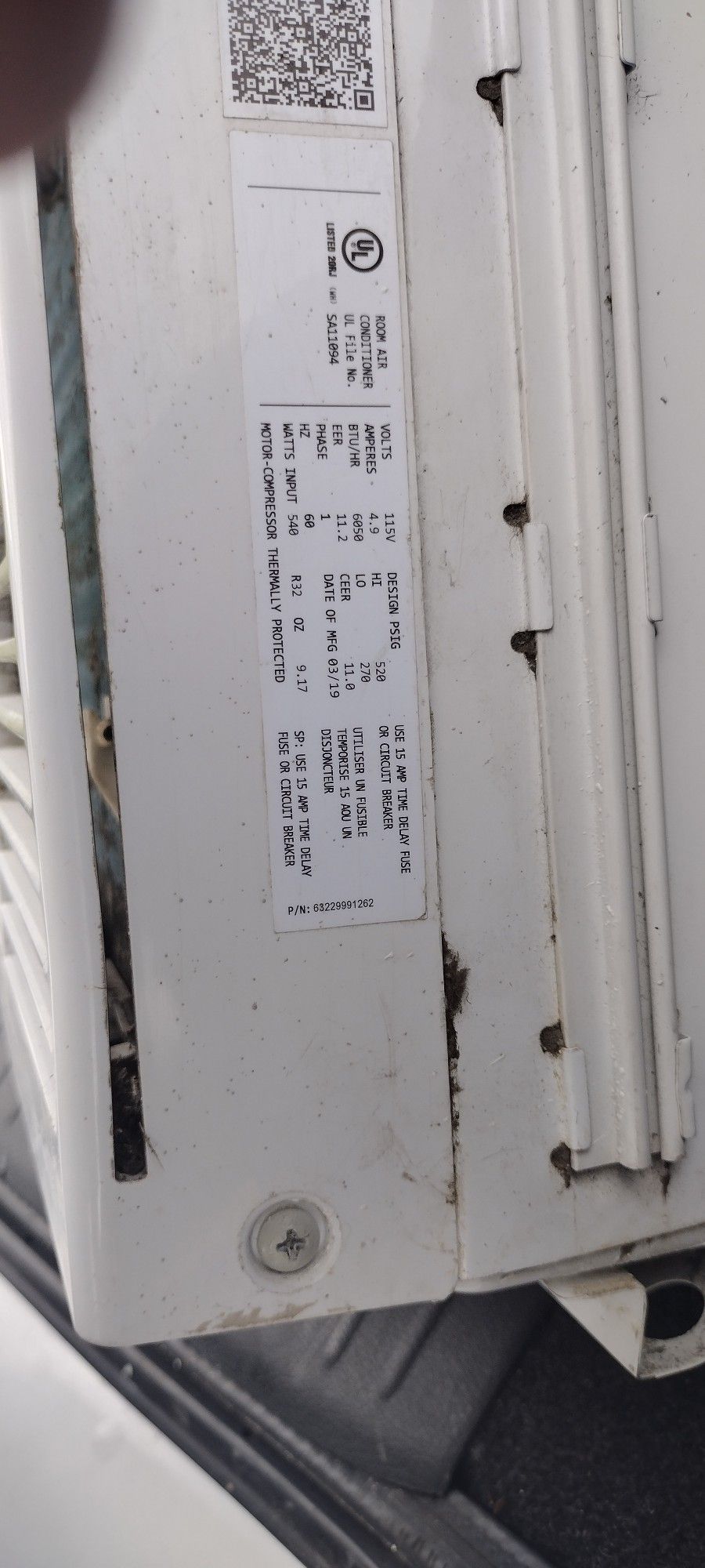 Small GE Window AC