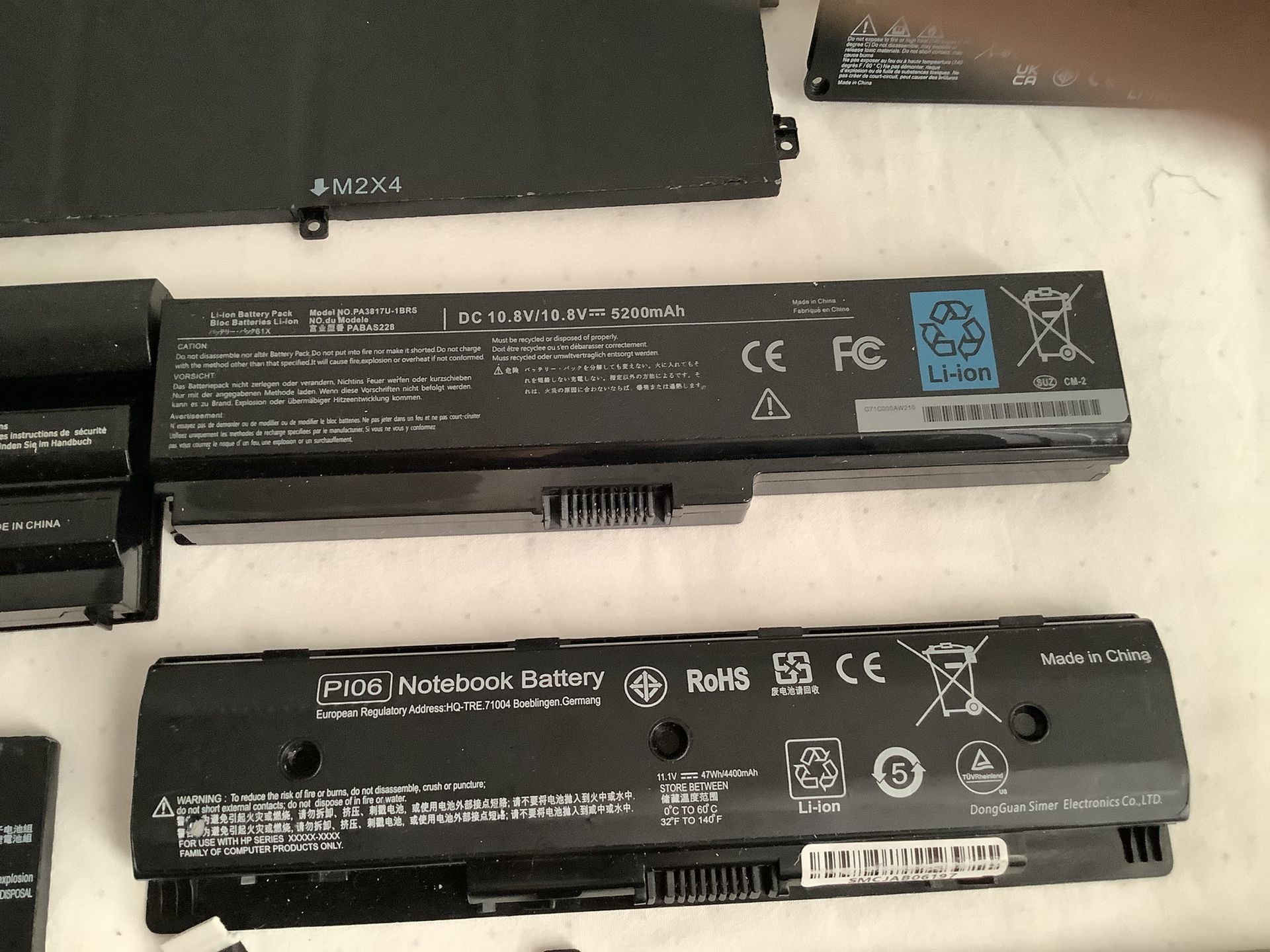 10 Laptop batteries lot For Parts Untested Computers &amp; Accessories