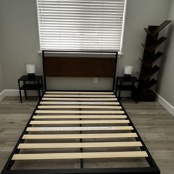 Platform Bed – Bamboo & Metal (Full Size)