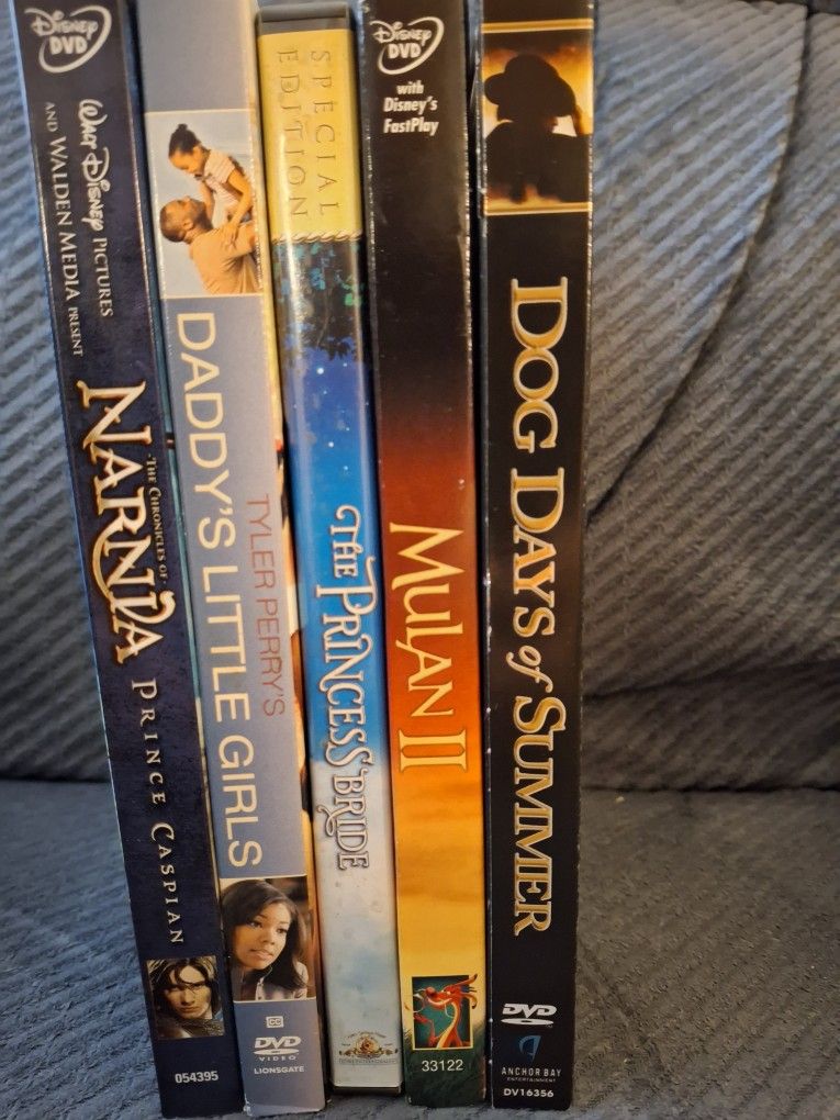Lot Of 5 DVDs, Kids. $24.95, OBO.