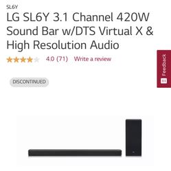 LG SL6 Soundbar Without Subwoofer 