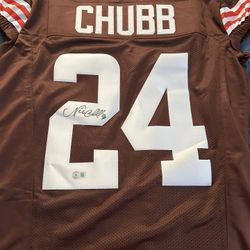 Nick Chubb Sign Jersey 