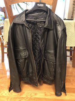 Men’s Pierre Cardin Leather Coat XL