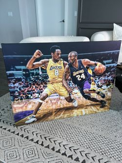 New 40x30” Kobe Bryant Poster, Mamba Mentality Print Framed Canvas