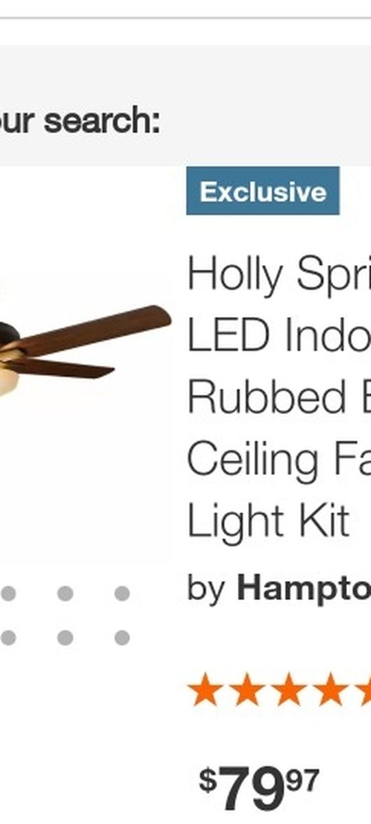 Hampton Bay Holly Springs Ceiling Fan