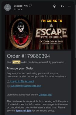 Escape Friday GA 10/30