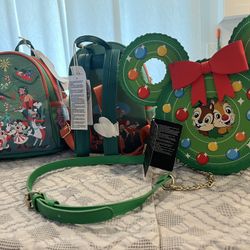 Disney Backpack And Cross Purse 
