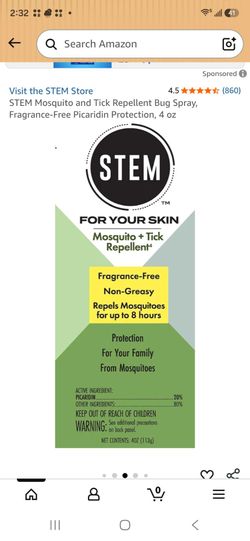 Mosquito & Tick Repellent Spray 4oz
