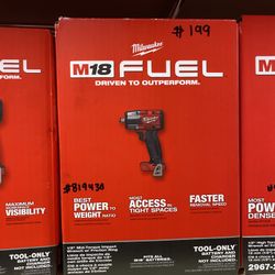Milwaukee M18 FUEL Gen-2 18V Lithium-Ion Brushless Cordless Mid Torque 1/2 in. Impact Wrench w/Friction Ring (Tool-Only)