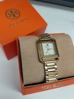 Tory Burch Rose Gold Square Watch