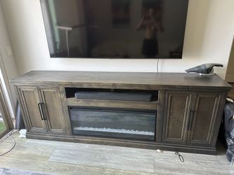 TV Stand with Electric Fire Place