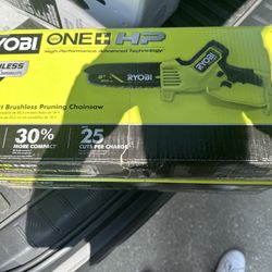 RYOBI ONE+ HP 18V Brushless 8 in. Battery Compact Pruning Mini Chainsaw (Tool Only