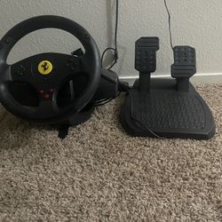 Ps2 Steering Wheel And Pedals 