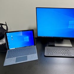 MS Surface Pro, Type cover, Dock, Dell Monitor Bundle