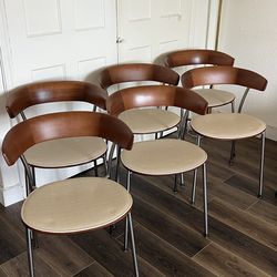 Leeway Metal Chairs Set Of 6