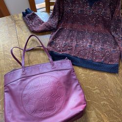 Coach Handbag or PC Case Designer And Sweater