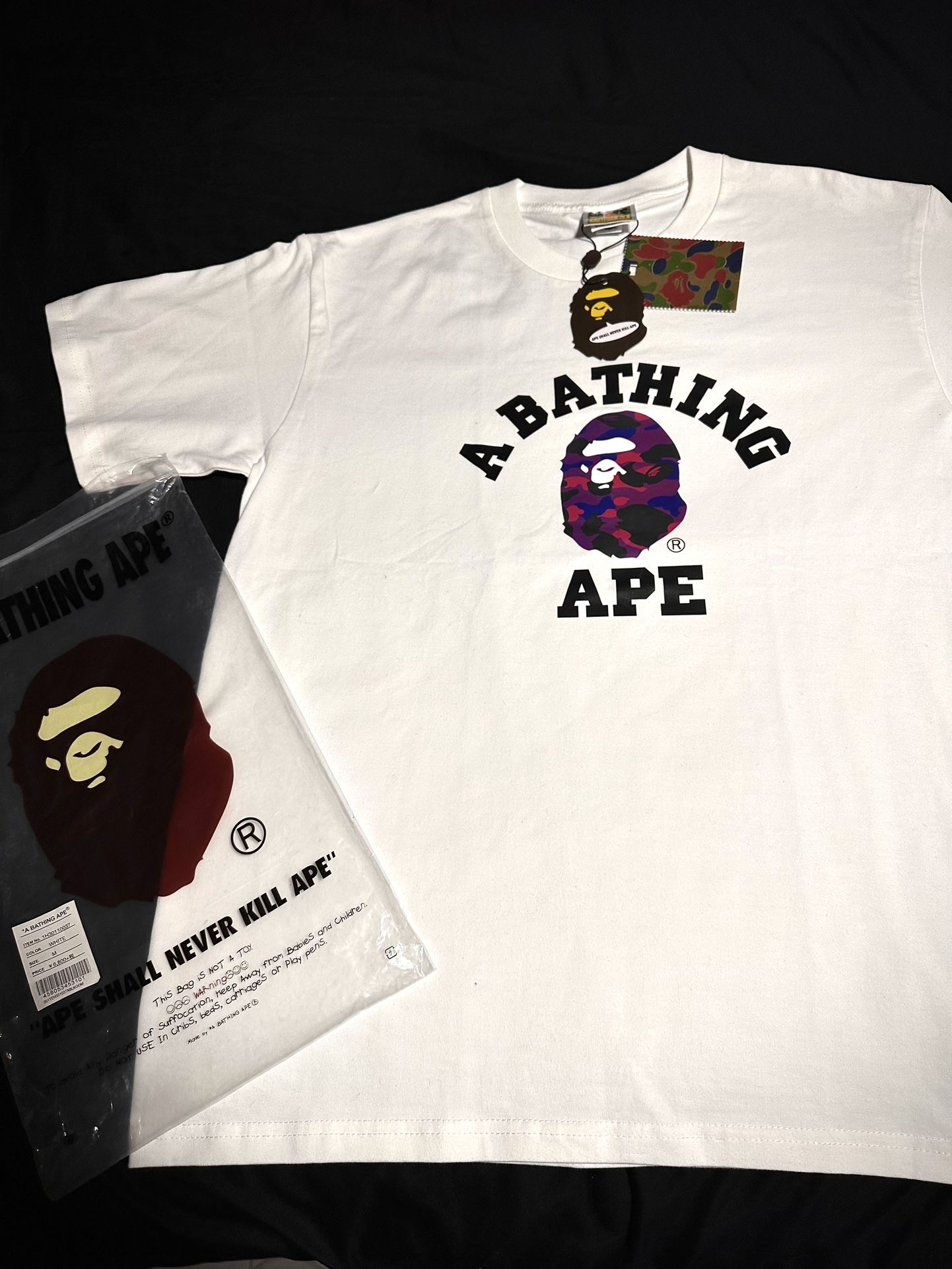 Bape  Shirt Size Medium , Got Verification Tag 